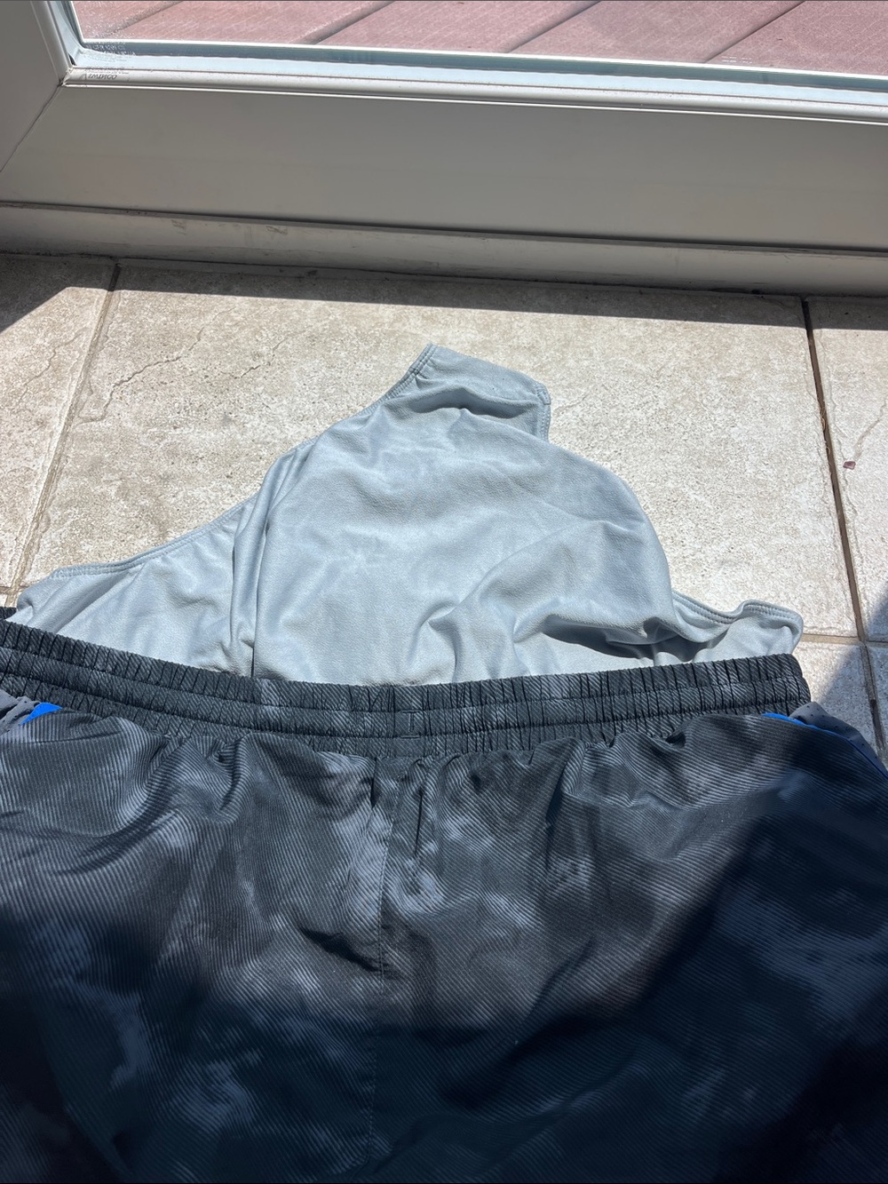 Under Armour Black Shorts with Blue Trim - Picture 8 of 8